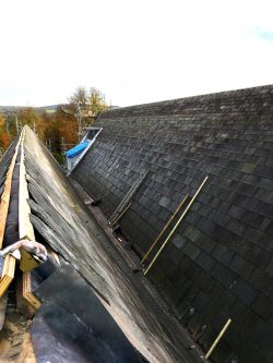 Image showing new terne coated stainless steel gutter