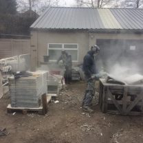 Image showing louver blades being made