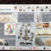 Image of the interpretation panel detailing the history of the Pinnacle