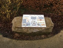 Image of the interpretation panel detailing the history of the Pinnacle