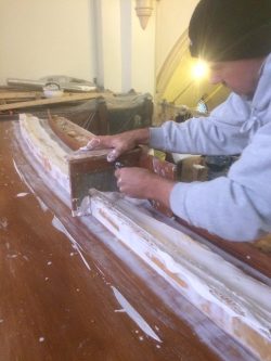 Image showing new plaster ribs being made
