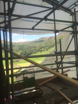Image showing the view from the scaffold (valley backdrop)