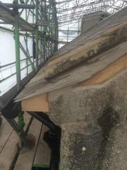 Image showing slates and lime pointing