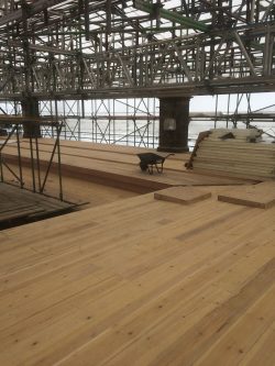 Image showing timber deck roof restoration work