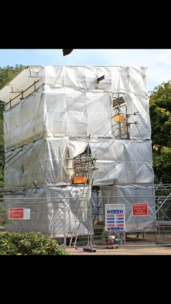 Image showing the scaffold around the Pinnacle
