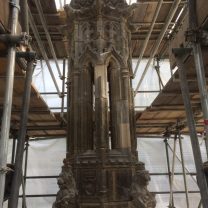 Image showing the Pinnacle inside the scaffold