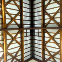 Image showing completed timber ceiling structure