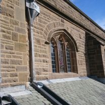 Image showing repointing works