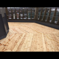 Image showing joinery and carpentry works on the tower roof of the Cathedral