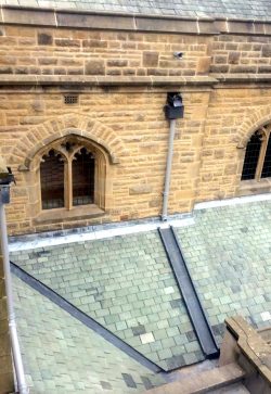 Image of roof slating at Blackburn Cathedral