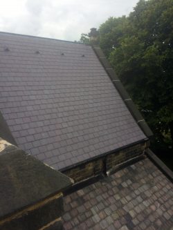 Image showing completed roof slating at St Pauls, Astley Bridge