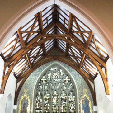 Image showing the Chancel ceiling works