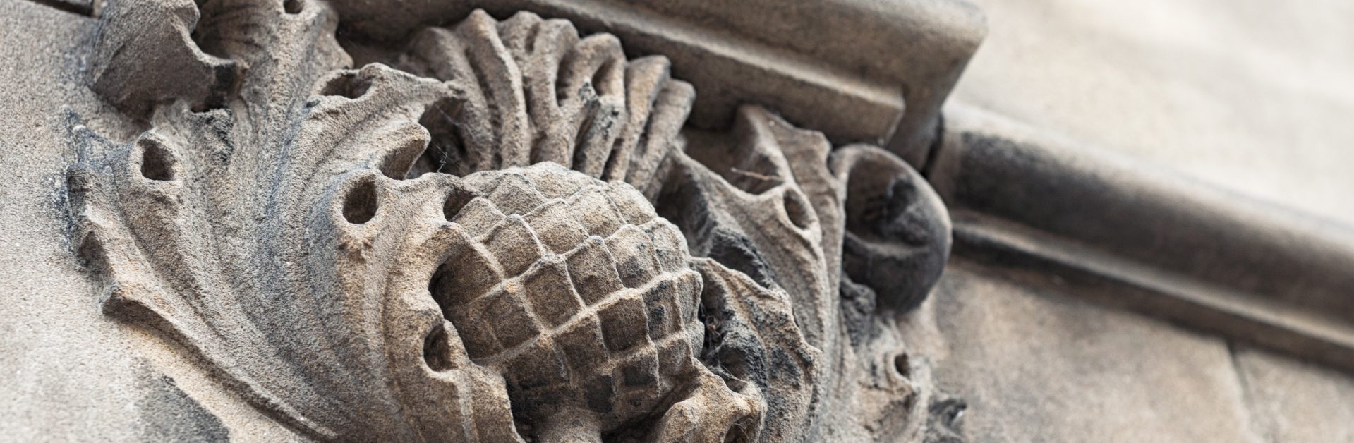 Close up image of carved stonework