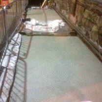 Image showing lime screed curing