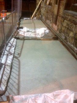 Image showing lime screed curing