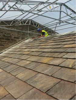 Working on Roof