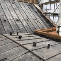 Image showing new lead work including new lead vents