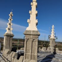 Image showing 3 of the 8 new Pinnacles at the top of the Tower