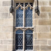 Image ofa new refurbished Leaded window to the East Face of the Tower