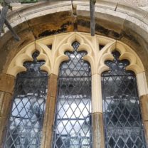 Image of the Tracery Window installed to the Cleristry