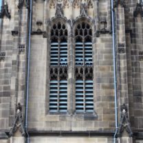 Image showing newly installed Slate Louvres to the Tower