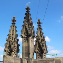 Image showing the Repointed Pinnacles at the top of the Tower